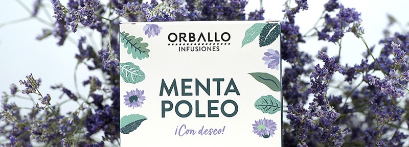 Infusión de menta poleo ecológica de la marca Orballo con todos sus beneficios